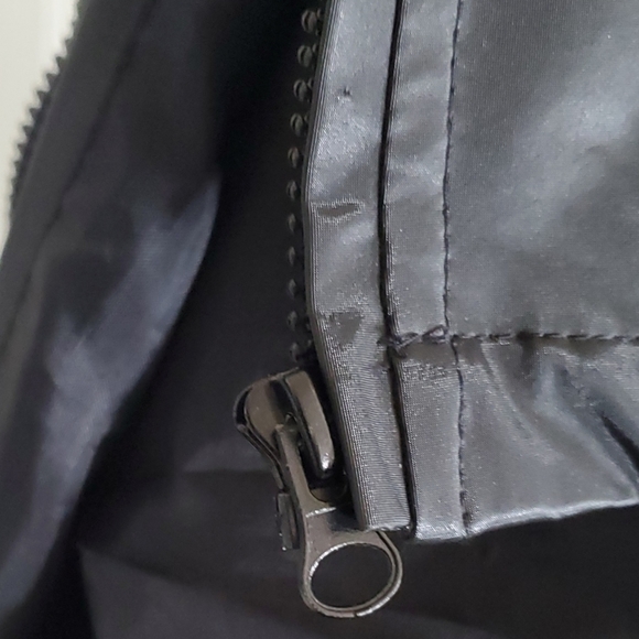 Jacket, black PVC,  sz XL - Picture 6 of 9